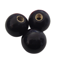 Chine Fournisseur M6 M8 boutons de boule ronds filetés Bakelite Black Grip Ball Knobs