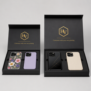 Custom Luxury Recyclable Mobile <b>Phone</b> Case Packaging Rigid Paperboard Box for Consumer Electronics Two-piece Gift Box - Product Image 3