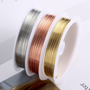 Filo Metallico Colorato 0,4mm per Decorazione Unghie, <span class=keywords><strong>Rame</strong></span>, Ottone, <span class=keywords><strong>Oro</strong></span>, <span class=keywords><strong>Argento</strong></span>, <span class=keywords><strong>Oro</strong></span> Rosa per Creazione Gioielli - Unghie e Collane - Product Image 6