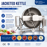 Marmite industrielle à vapeur à double enveloppe, machine automatique de cuisson de sauces et confitures pour la production de sauce chili et de purée de tomates, pour la transformation alimentaire