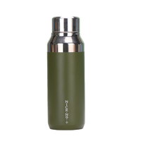 Bouteille d'eau en acier inoxydable de 400 ml, gourde isotherme, tasse, logo et couleur personnalisés