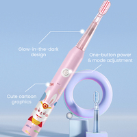 Cepillo de Dientes Eléctrico Recargable para Niños con Luz LED, Cepillo de Dientes Eléctrico con Logotipo Personalizado