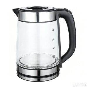 Bouilloire Électrique en Verre et Acier Inoxydable 2L 1500W pour Usage Domestique – Vente en Gros Usine - Product Image 1