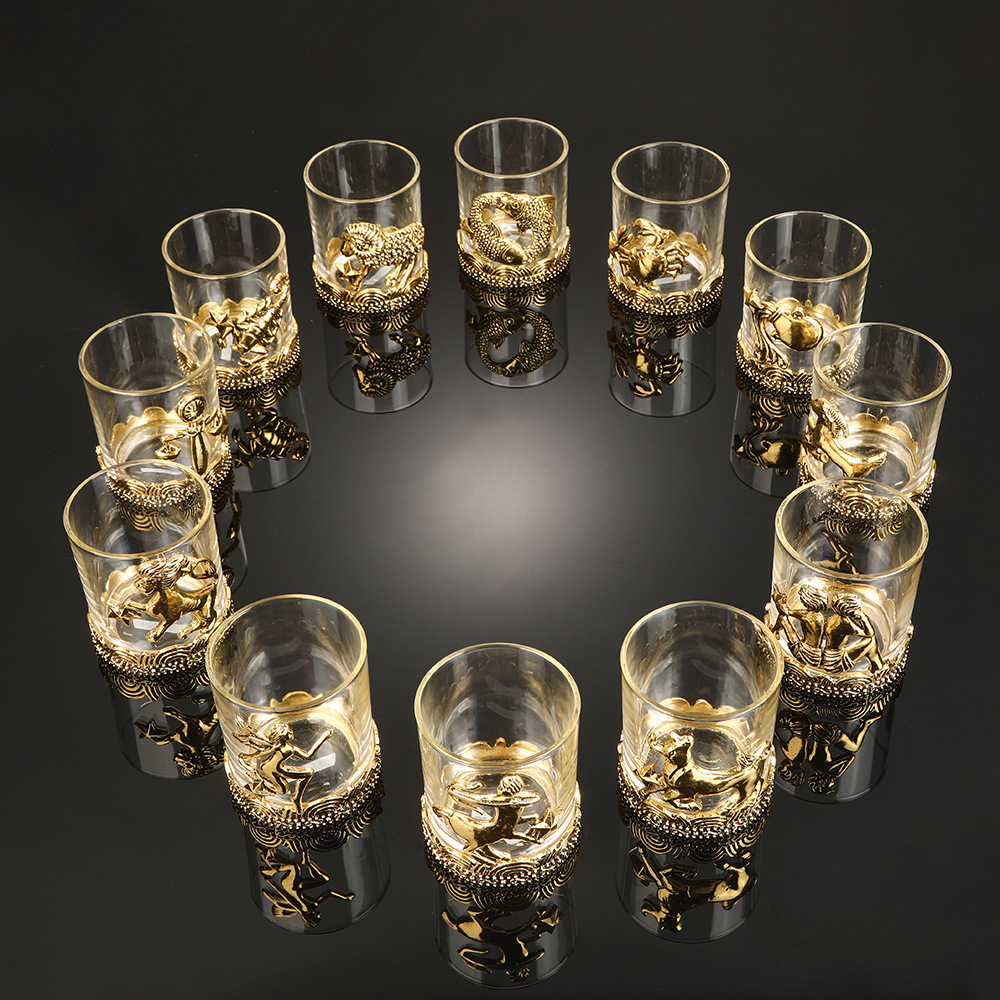 Oro antiguo-12 Star Zodiac Sign Theme Set (12 pcs/Set) - 320ml