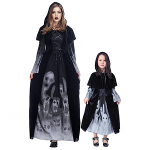 <span class=keywords><strong>Disfraz</strong></span> de Cosplay de <span class=keywords><strong>Esqueleto</strong></span> de la Muerte y Vampiresa para Halloween al por Mayor para Mujeres, Niñas y Niños - Vestidos Personalizables - Product Image 1