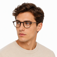 Montures de lunettes ovales à monture complète pour femmes adultes, en titane, avec verres en PC, confortables, unisexes, lunettes optiques