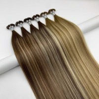 Fasimei Usine de cheveux humains fabriqués en usine en Chine Extensions de cheveux à la kératine Cheveux à pointe plate en stock Mini K Tip