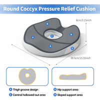 Coussin de chaise de bureau pour soulager les hémorroïdes, la sciatique et les douleurs aux hanches et au coccyx, idéal pour les travailleurs de bureau et les conducteurs de voitures qui passent de longues heures assis.