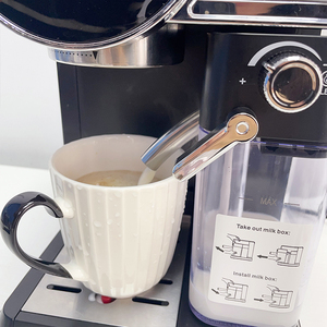 Nhà máy pha cà phê Espresso đa 6 in1 Cappuccino thương mại văn phòng hộ gia đình cafe với nồi hấp sữa - Product Image 5