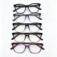 Montures de lunettes PC ultralégères YX-2208 tendance pour femmes et hommes, style œil de chat, pour verres de prescription dégradés