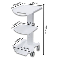Chariot mobile pour scanner dentaire à 3 niveaux, hauteur réglable, pour scanner intra-oral et utilisation en clinique dentaire