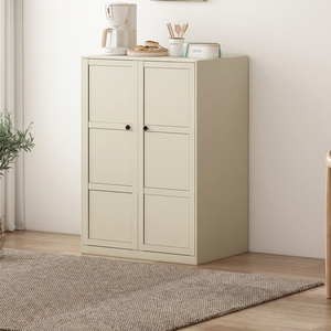Meuble de rangement de cuisine style nordique, buffet blanc mat de 1200 mm de large avec porte vitrée, 1200x350x880mm - Product Image 5