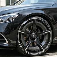 Jantes en fibre de carbone forgée Bku 5x112 pour Mercedes C63 S W205 W206 E63 BS CLS63 S63 19 20 21 22 pouces, jantes en alliage concaves personnalisées