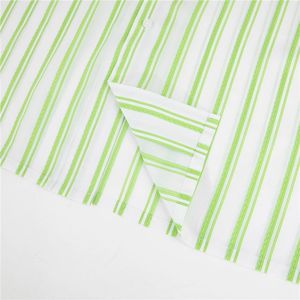 Summer New Style Light Green and <span class=keywords><strong>White</strong></span> <span class=keywords><strong>Striped</strong></span> Relaxed and Casual Collar Men's <span class=keywords><strong>Shirt</strong></span> Trendy Simple Versatile Clothing