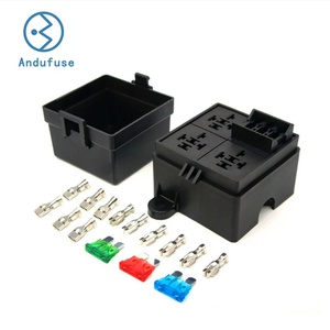 Tiếp Sức Hộp 4Pin/5Pin Tiếp Sức 12V 24V Tự Động Xe Xe Tải 3 Cách Giữ Cầu Chì Tiếp Sức Chủ Mạch Tiêu Chuẩn ATO 3 Lưỡi Cầu Chì Cho Xe Thuyền - Product Image 1