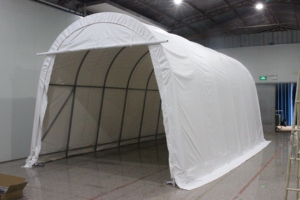 Robuste 400*730*330cm Portable Voiture Garage <span class=keywords><strong>Bois</strong></span> Amovible Parois Latérales Portes Arrière-Cour En Plein Air <span class=keywords><strong>Camping</strong></span> Voiture Parking Stockage Utilisation - Product Image 3