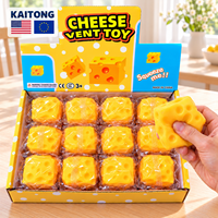 KAITONG Jouets Squishies en forme de fromage, sensoriels, anti-stress, à presser, pour la décompression, vente en gros, personnalisables