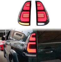 Feux arrière LED Prado 2010-2018, feux de jour (DRL) améliorés, feux de freinage et clignotants, accessoires Plug and Play pour Toyota