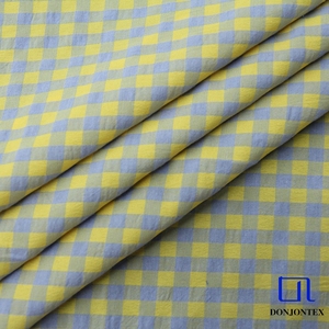 TC Fabrics Doble Color Plaids Tejido 48% Poliéster 52% Algodón Tela a cuadros para camisetas - Product Image 4
