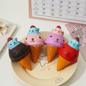 Juguete Antiestrés de PU de Rebote Lento con Forma de Antorcha de Helado, Novedoso Juguete para Aliviar el Estrés para Niños de 3 a 14 Años, Divertido Modelo de Propulsión por Compresión - Product Image 1