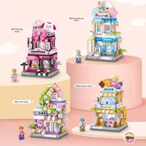 Modellino di Negozio in Miniatura 1:8, Regalo, Negozio di Snack e Cancelleria, Kit di Costruzioni con Mattoncini, Scatola in Plastica, Giocattolo Unisex per Bambini - Product Image 5