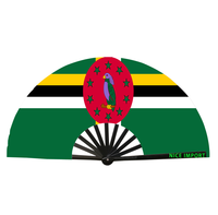 Éventails pliables à main avec drapeau du Belize, grands éventails pour la danse en ligne, les mariages en plein air et les fêtes