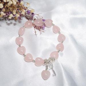Gran oferta, cuentas de cristal de <span class=keywords><strong>cuarzo</strong></span> <span class=keywords><strong>rosa</strong></span> Natural con forma de corazón de 8mm, <span class=keywords><strong>piedras</strong></span> <span class=keywords><strong>preciosas</strong></span> sueltas para fabricación de joyas DIY - Product Image 6