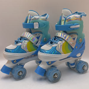 <span class=keywords><strong>Pattini</strong></span> in Linea per Bambini con Ruote Regolabili a Quattro Ruote, Doppia Fila, Ruote in PP PU Completamente Luminose, Vendita Diretta dalla Fabbrica per Ragazzi - Product Image 3