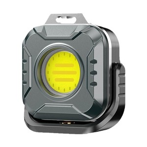 Portable Keychain <b>Flashlight</b> Rechargeable LED Yellow Light Outdoor Camping Work Light Compact Emergency Handheld <b>Torch</b> - Product Image 1