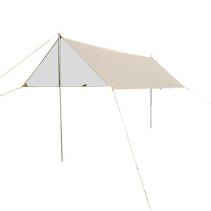 Tenda da campeggio Teepee in tela leggera impermeabile, tenda da campeggio piramide tre stagioni (Beige, <span class=keywords><strong>2.2</strong></span>*2.2M) - Product Image 1