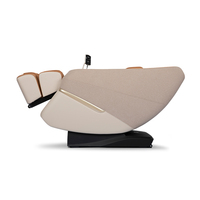 Fauteuil de massage de luxe 3D SL Track Zero Gravity en cuir PU, inclinable et pliable pour la maison