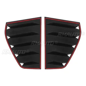 2x Car Side Rear <b>Window</b> Louver Shutter <b>Cover</b> for VW for Volkswagen Golf 6 MK6 GTI R 2010-2014 Rear Quarter Panel <b>Window</b> - Product Image 4