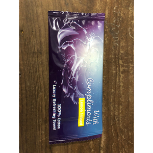 Cotton Wet Wipes Single Pack <b>Disposable</b> Hand <b>Towels</b> with Custom Logo Individually Wrapped for Hygienic Convenience - Product Image 3