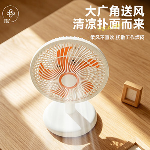 Mini Electric Fan With Shaking Head Function For Desk And Bedside Use Energy Saving Ac Motor 50Hz - Product Image 3