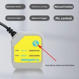 Puerto serie RS232 bidimensional (10V - 48V) PLC <span class=keywords><strong>IO</strong></span> + 24V Fuente de alimentación Módulo de escáner de código fijo integrado Lector de código de barras en stock - Product Image 3