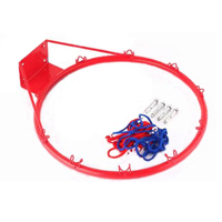 Cerceau de basket-ball creux de taille standard de 18 pouces pour intérieur et extérieur avec filet