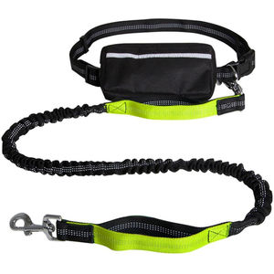 Laisse Rétractable Réfléchissante pour Chien avec Sac Banane Ajustable pour la Marche et la Course en Extérieur, Mains Libres, Anti-Traction - Product Image 2