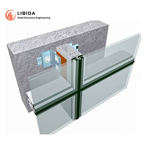 Nhôm kính Rèm tường cho các tòa nhà tiết kiệm năng lượng cách âm sưởi ấm khách sạn bệnh viện biệt thự trang trí ngoại thất - Product Image 3