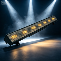 STSLITE-350W Lumière d'effet linéaire 7 pièces 40W COB ambre avec barre LED SMD RGB 120 °   Éclairage mural DJ DMX512 à angle de faisceau