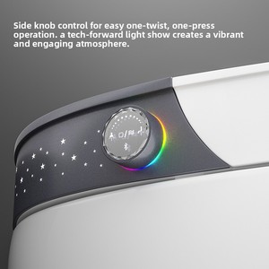 WC in Ceramica a Forma <span class=keywords><strong>di</strong></span> Uovo Intelligente con Tecnologia Avanzata, Pulsante <span class=keywords><strong>di</strong></span> Controllo Rotante, Cintura Riscaldante, Telecomando e Asciugatura ad Aria Calda - Product Image 3