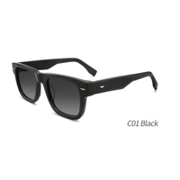 Lunettes de soleil polarisées en acétate pour femmes, modèle 2026, vente en gros, design de luxe personnalisé, lunettes de soleil carrées de haute qualité