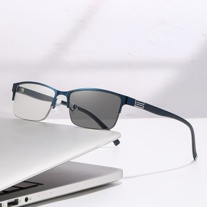 809 demi-monture hommes <span class=keywords><strong>progressif</strong></span> multifocal <span class=keywords><strong>presbytie</strong></span> lunettes photochromique Anti lumière bleue lunettes de lecture - Product Image 3