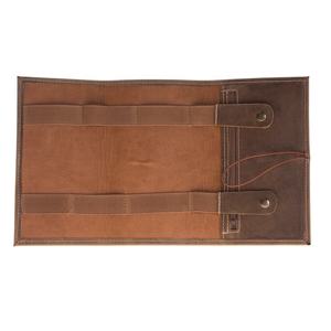 कस्टम लोगो रोल अप कॉर्ड आयोजक यूएसबी प्रभारी केबल ईरफ़ोन आयोजक मामले बैग असली लेदर या पु चमड़े OEM - Product Image 5