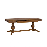 Table et chaises de salle à manger en bois massif américain, style rétro, table carrée, salon français, table longue, table de salle à manger