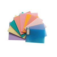 Feuille acrylique de couleur unie, feuille de plastique PMMA Perspex découpable multicolore