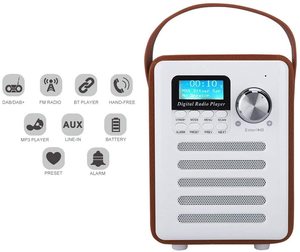 <span class=keywords><strong>Radio</strong></span> <span class=keywords><strong>FM</strong></span> portable DAB/DAB + avec haut-parleur Blue Tooth et lecteur de carte SD, préréglage des stations de support du lecteur MP3 - Product Image 4