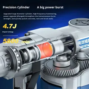 Dongcheng Industriële Kwaliteit Elektrische Hamer <span class=keywords><strong>Impact</strong></span> Boor Dual-Purpment Pick High-Power Borstelloze Motor 220V 800W 28Mm Beton - Product Image 3