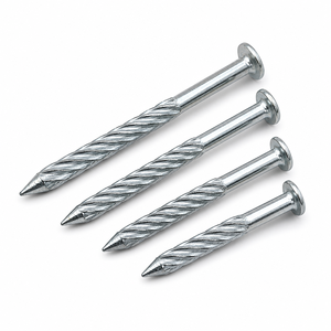 Clous en spirale galvanisés pour béton, directement de l'usine, clous de maçonnerie filetés trempés, anti-déchirement, pour <span class=keywords><strong>fixation</strong></span> bois-béton 50-80 mm - Product Image 2
