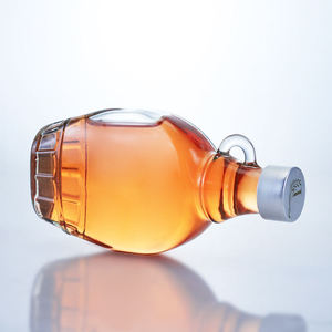 Custom-designed Glass Bottles Best-selling Models 500ml 700ml 750ml Suitable for Vodka Whiskey Rum Tequila <strong>Gin</strong> with Screw Cap - Product Image 4