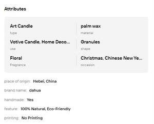 Cera de Arena de Color Personalizado, Cera de Arena con Aroma Personalizado al por Mayor para Decoración de Bodas y Eventos - Product Image 6